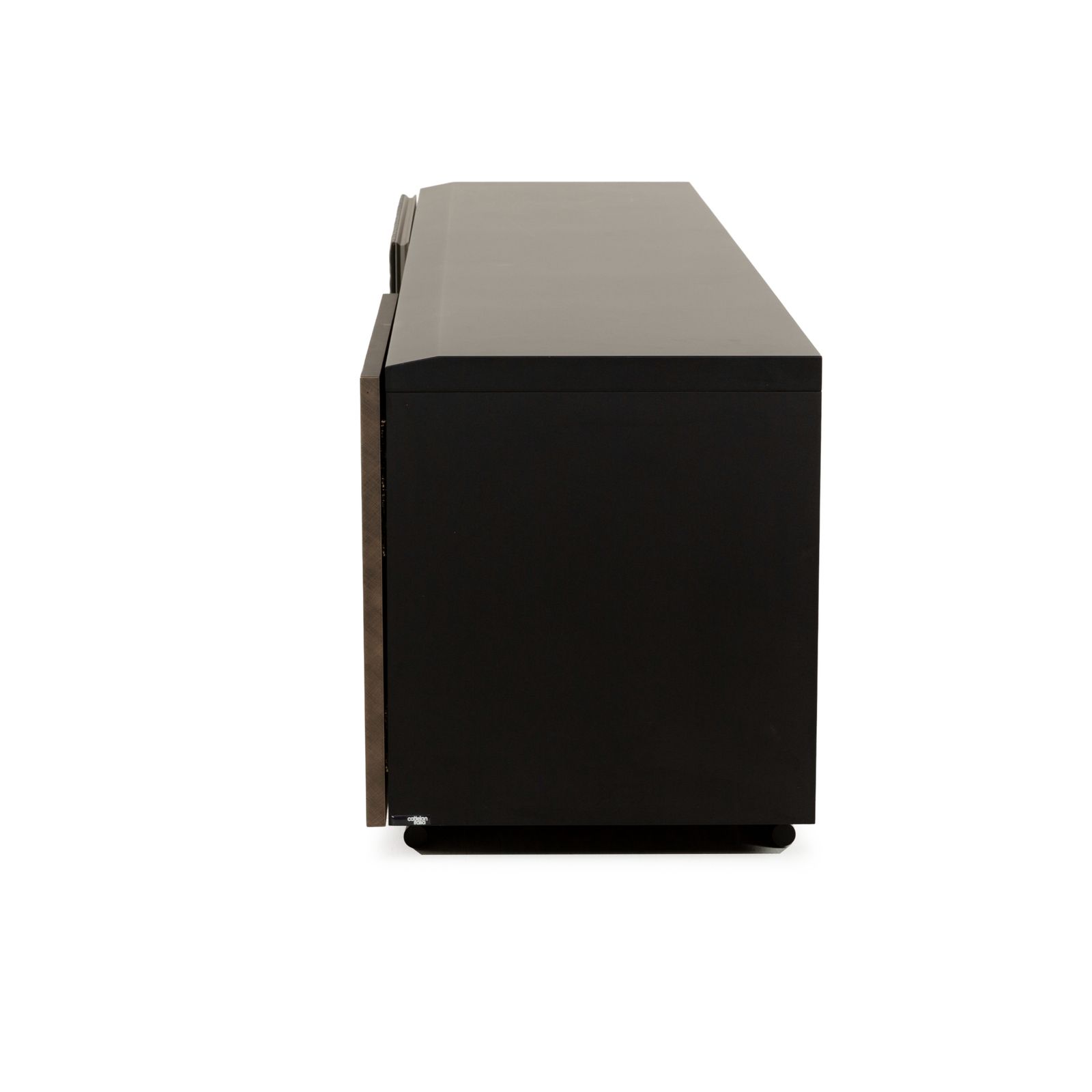 photo for sale Cattelan Italia Wooden Sideboard Black Brown Leather