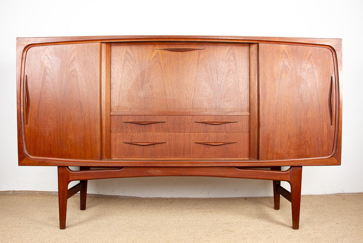 Danish Teak Sideboard By ærthoj Jensen And Mølholm Herning 1960s. photo furniture