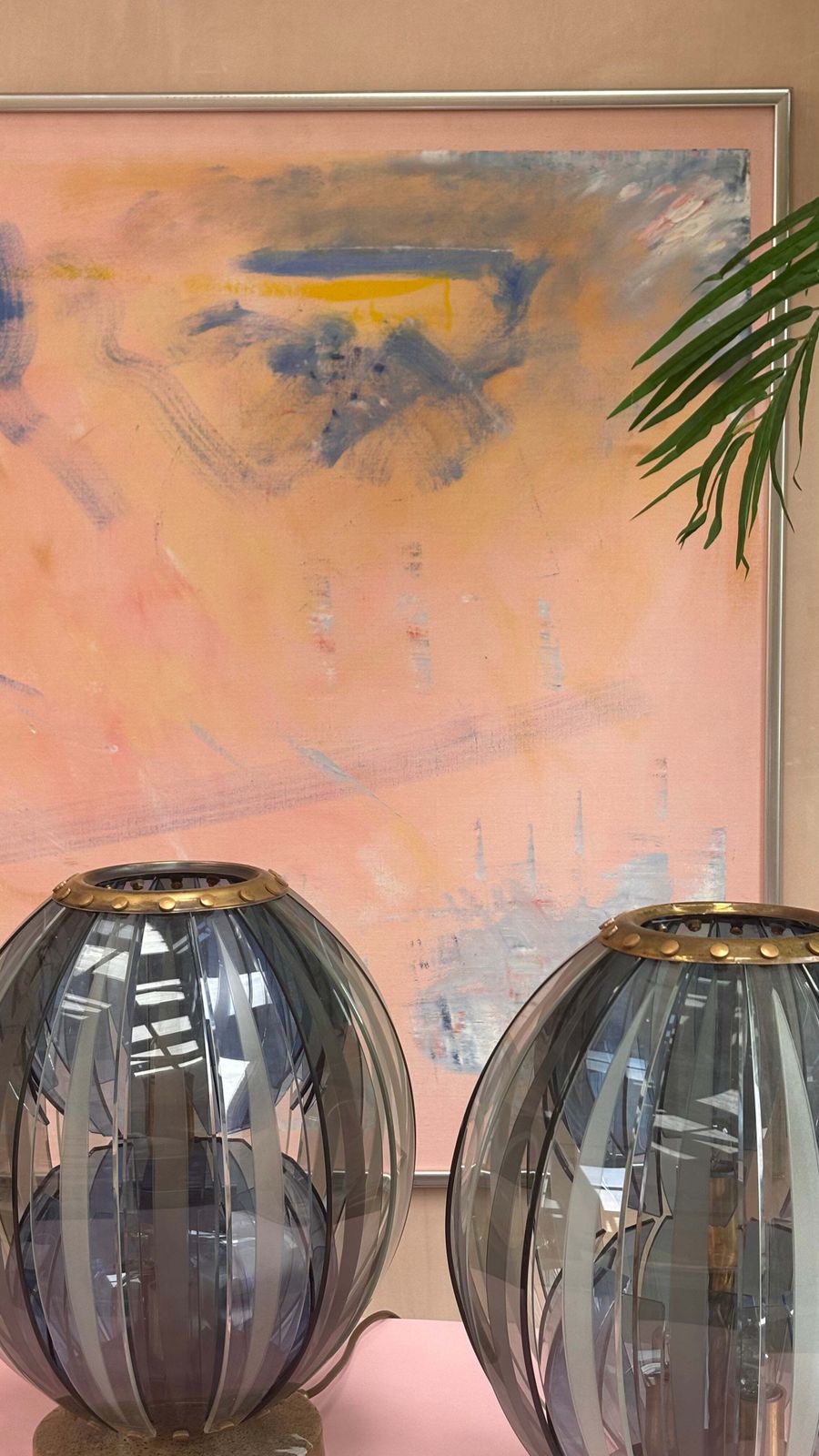 Olle Karlström Pink Memories C.1996 Oil On Canvas photo furniture