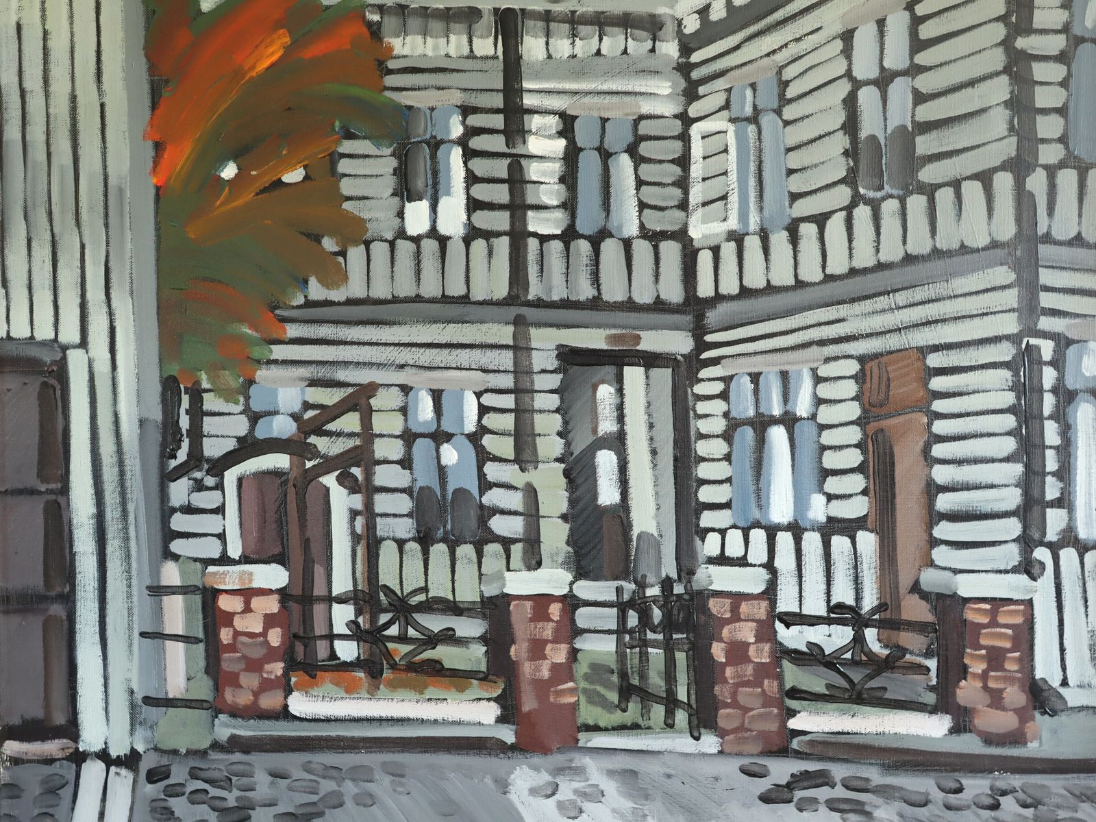 Street Scenes Facade In Focus , Oil Painting photo buy