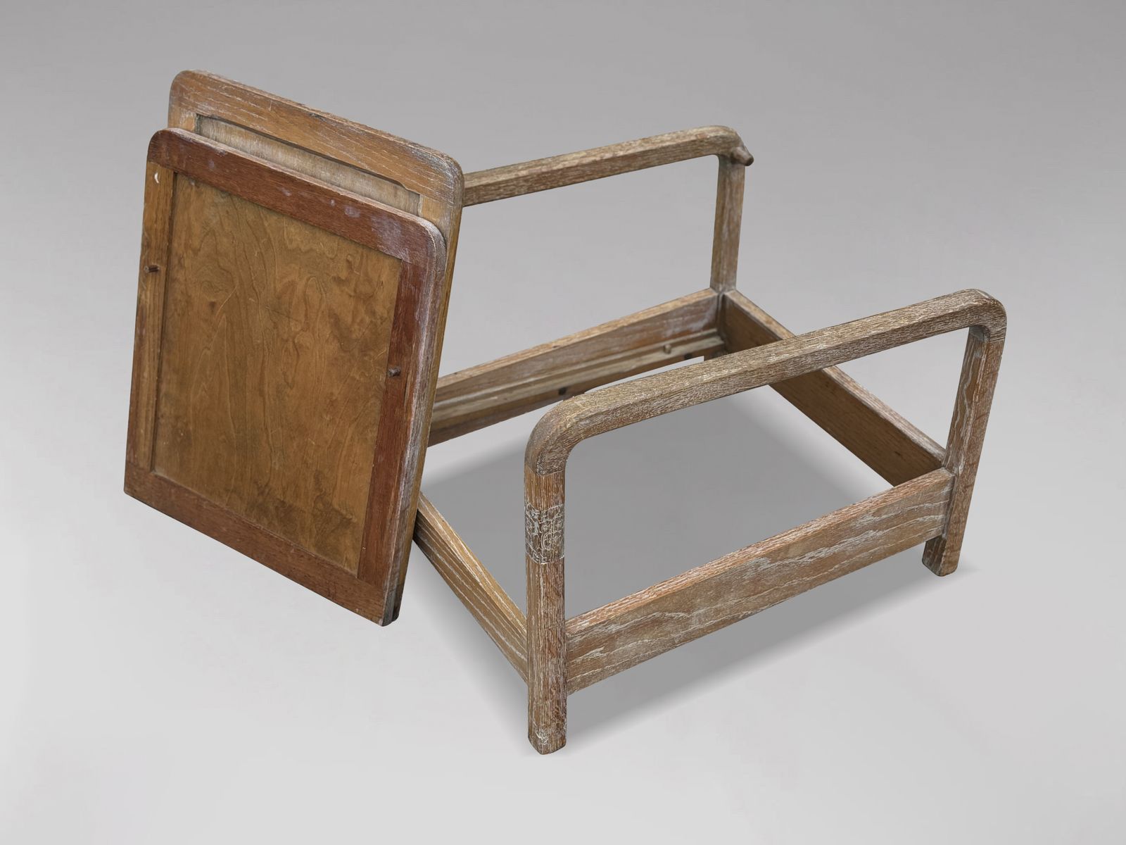 Pair Of Reclining Outdoor Garden Armchairs In The Manner Of Liberty & Co photo vinterior