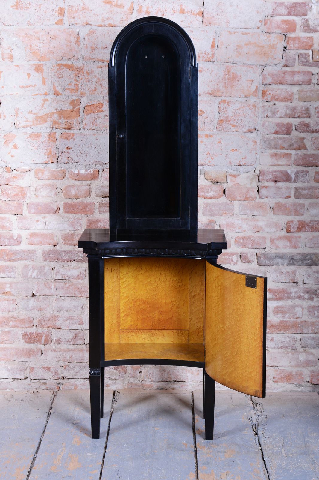 Restored Art Deco Display Cabinet, Maple And Glass, Polished, France, 1920s photo buy