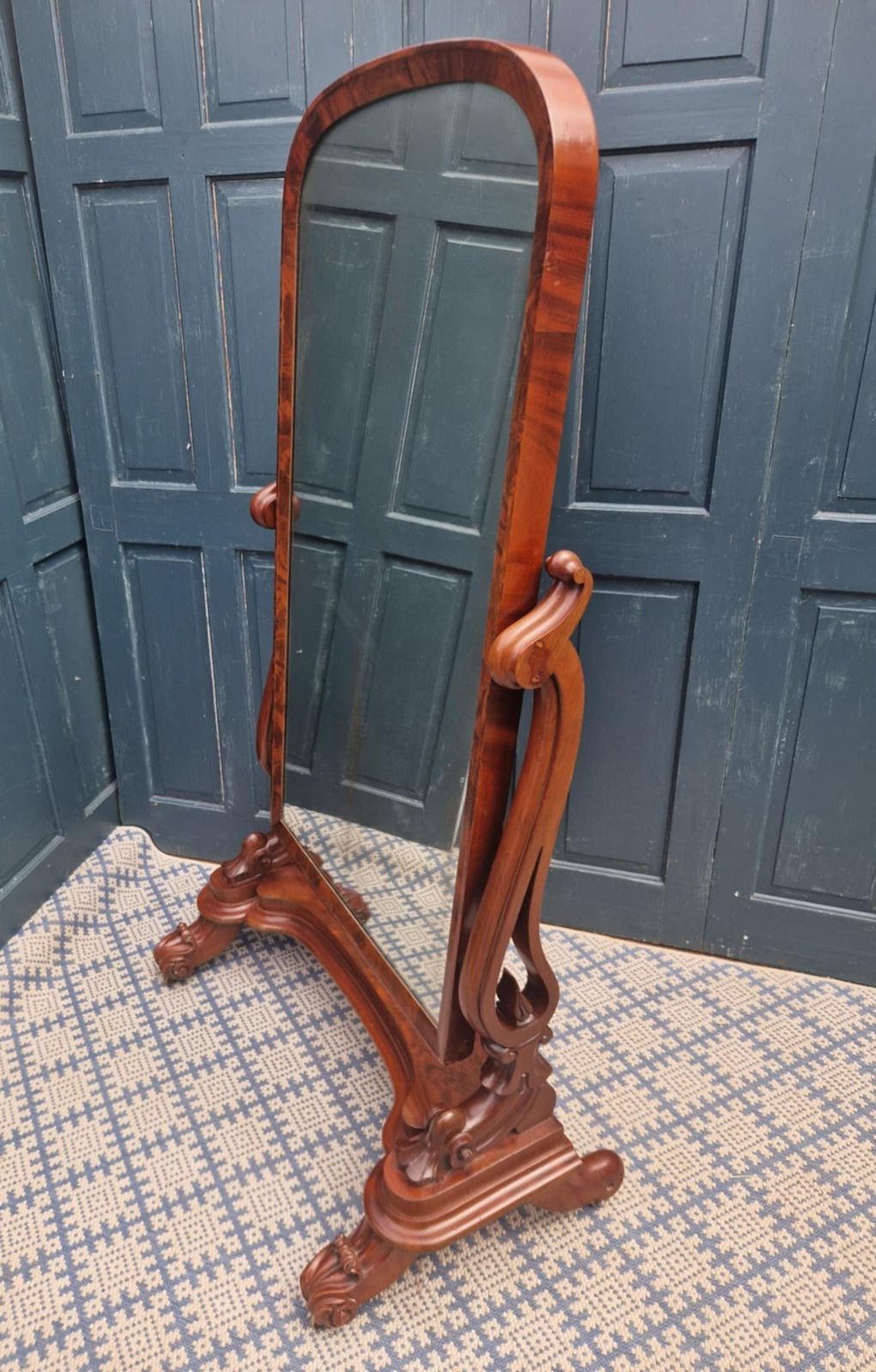 Victorian Cheval Mirror, 1800s photo furniture