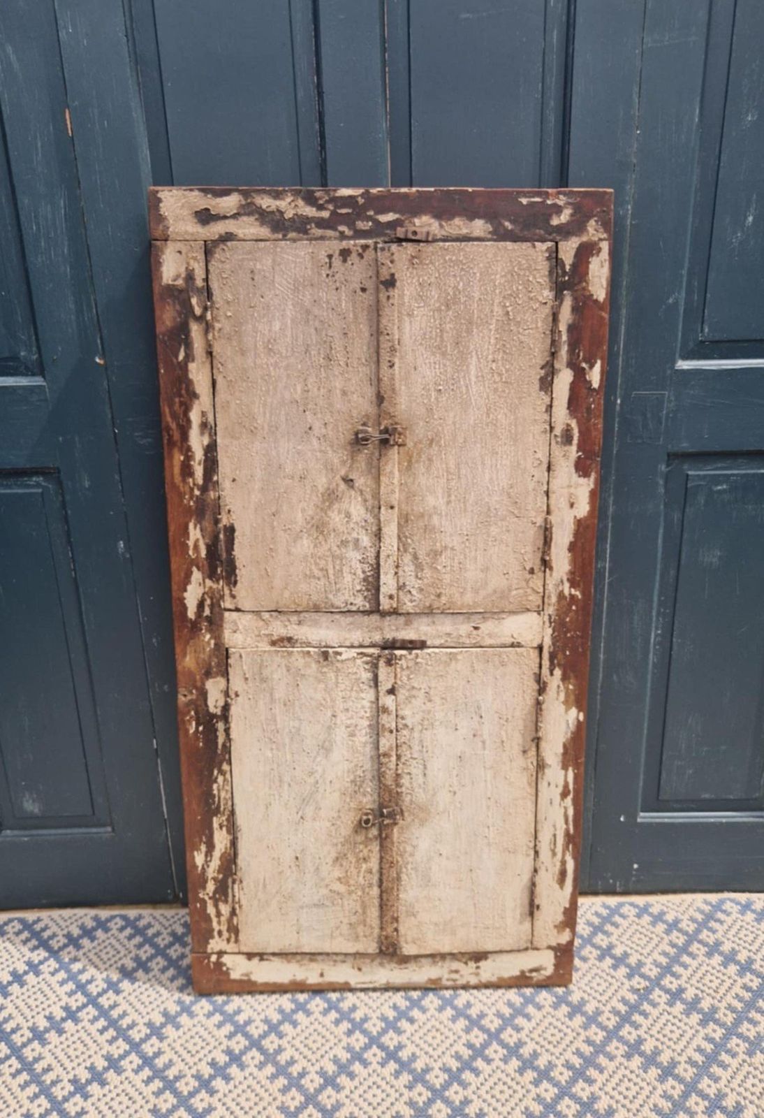 Double Shutter Window Frame Mirror photo furniture