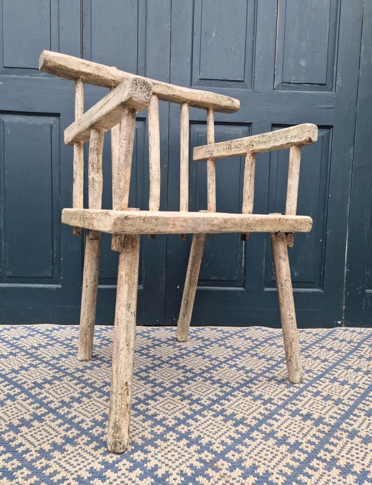 Irish Hedge Chair, 1800s, Antique photo Furniture