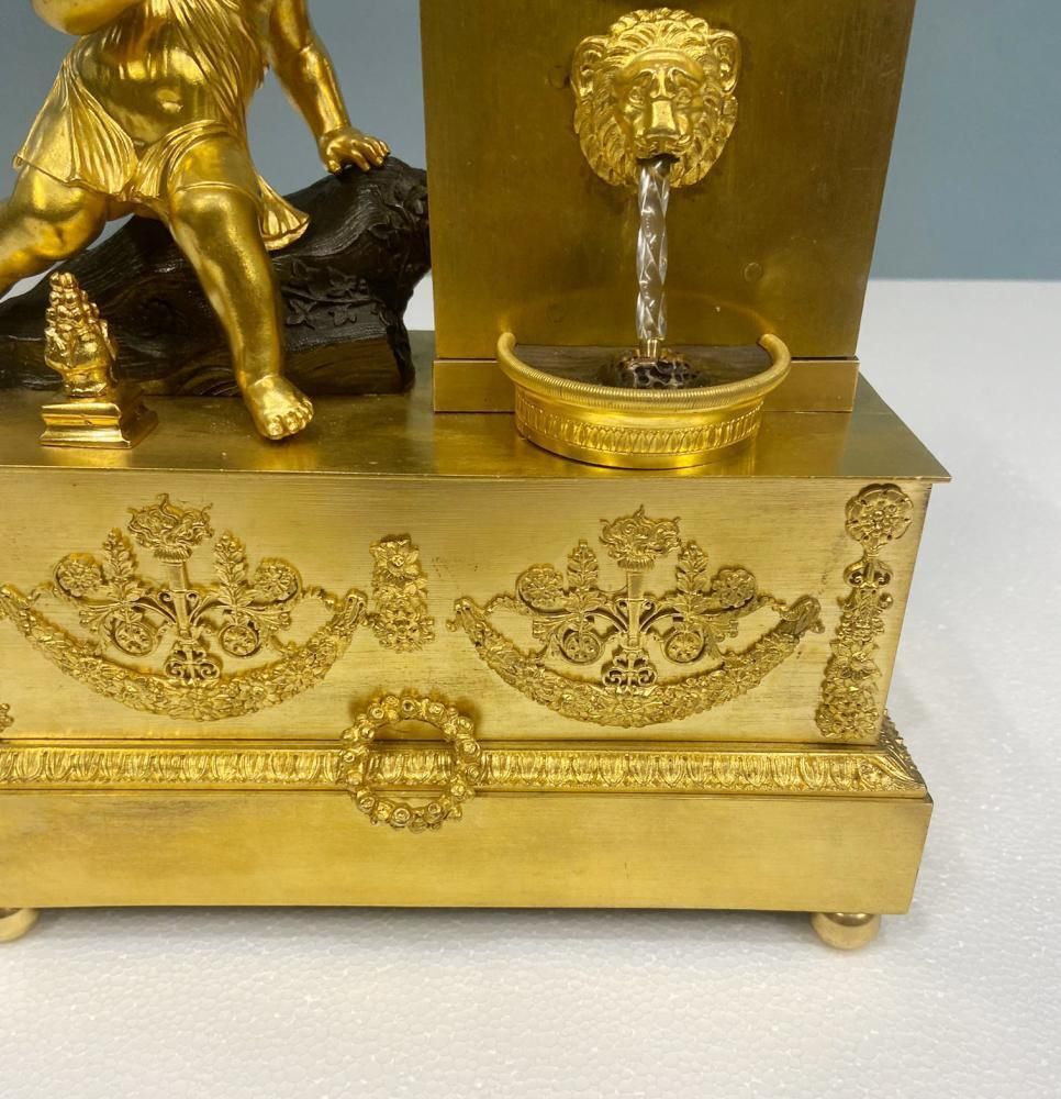 French Gilt Waterfall Clock Henry Dasson 1843 photo Home Decor