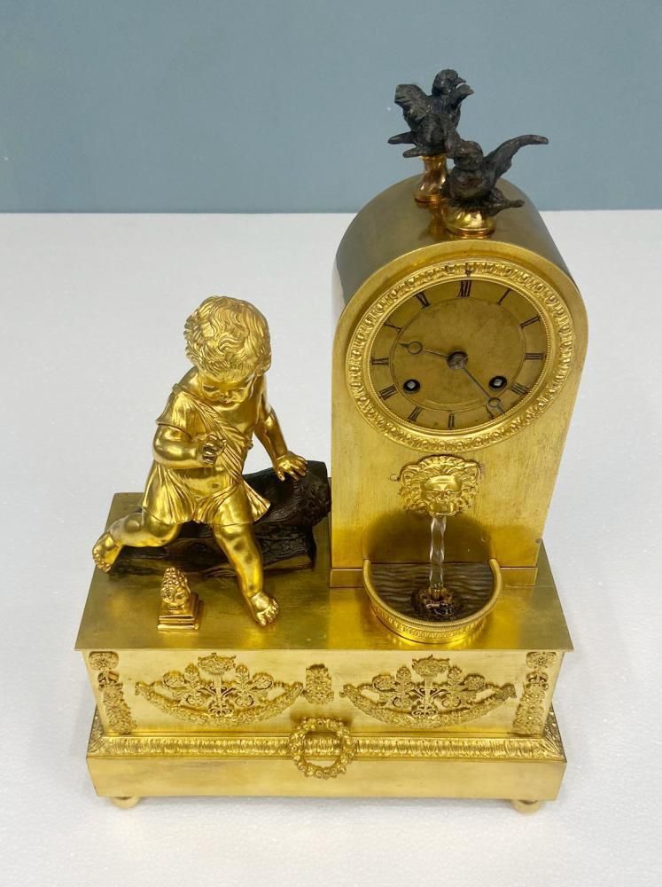 photo for sale French Gilt Waterfall Clock Henry Dasson 1843