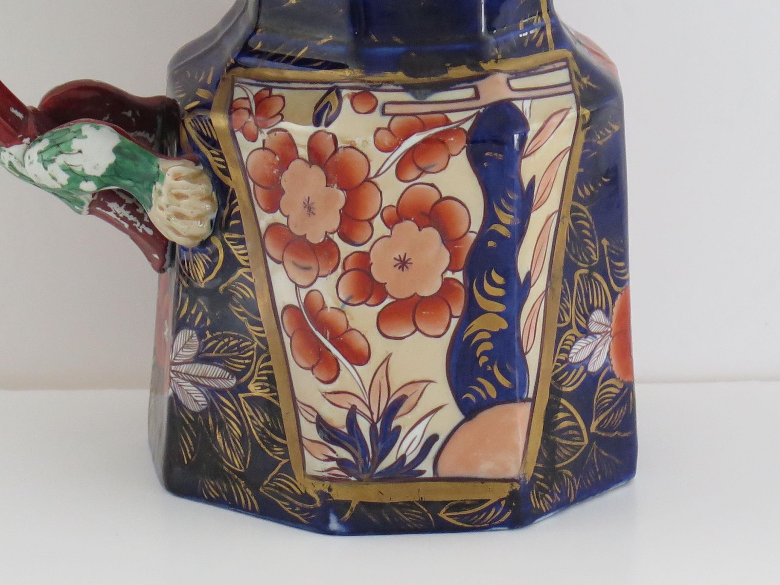 photo for sale Georgian Masons Ironstone Large Jug Or Pitcher In School House Pattern, Ca 1818