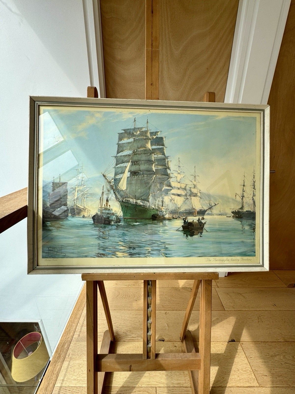 Montague Dawson Nautical Print Titled "The Thermopylae Leaving Foochow." 1962