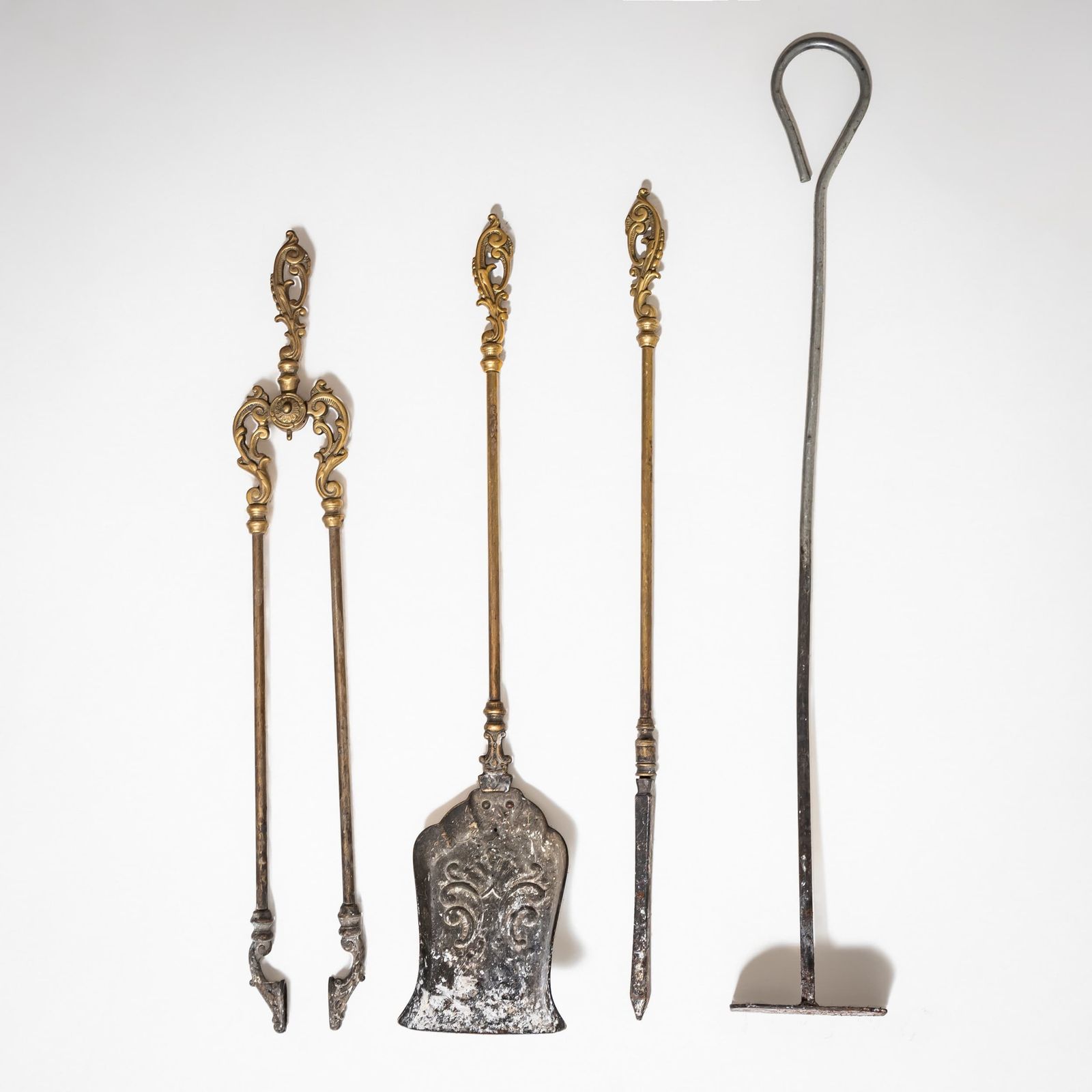 Andirons With Fireplace Tools, Late 19th Century photo furniture