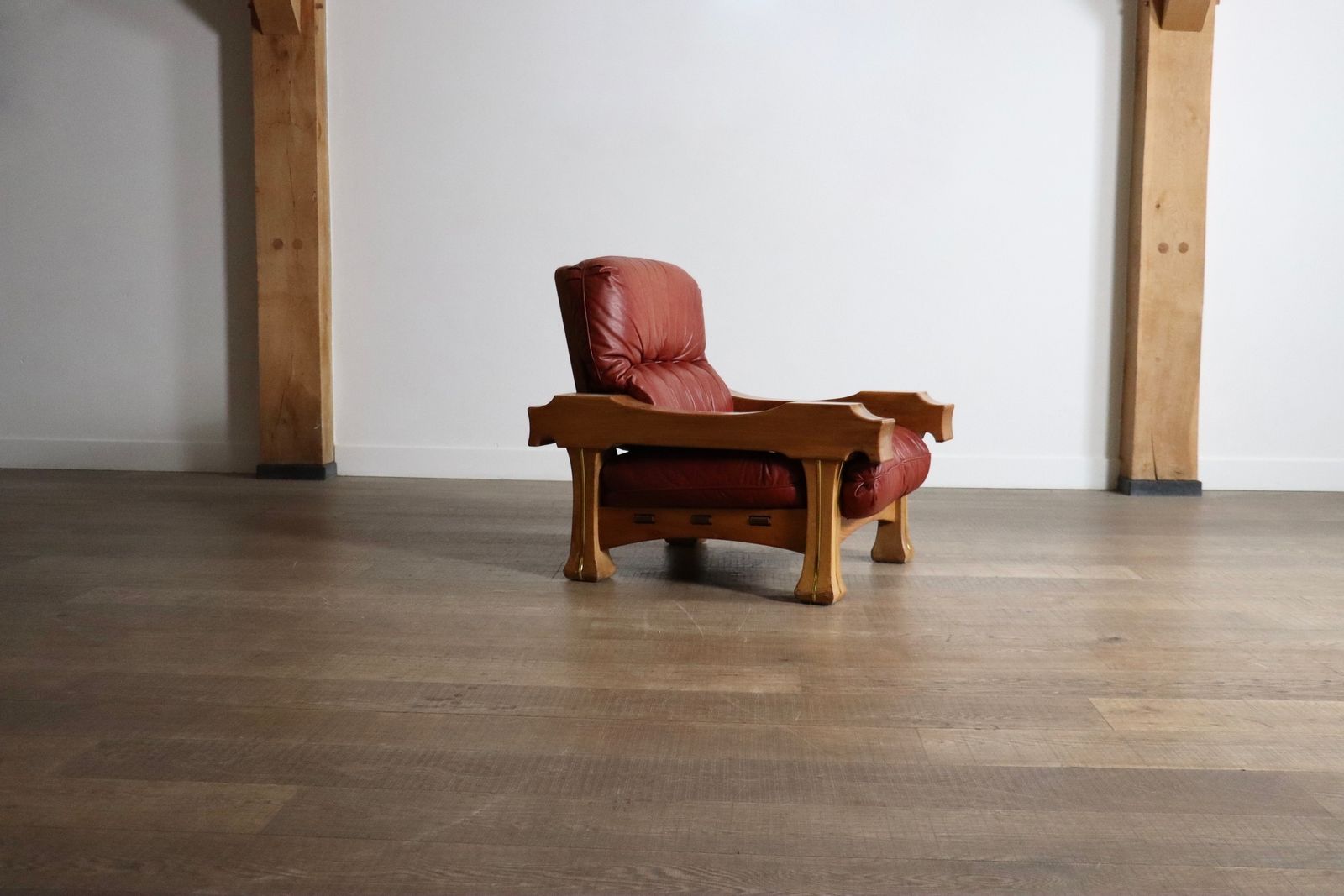 Hussar Lounge Chair By Luciano Frigerio, Italy 1970s photo vintage
