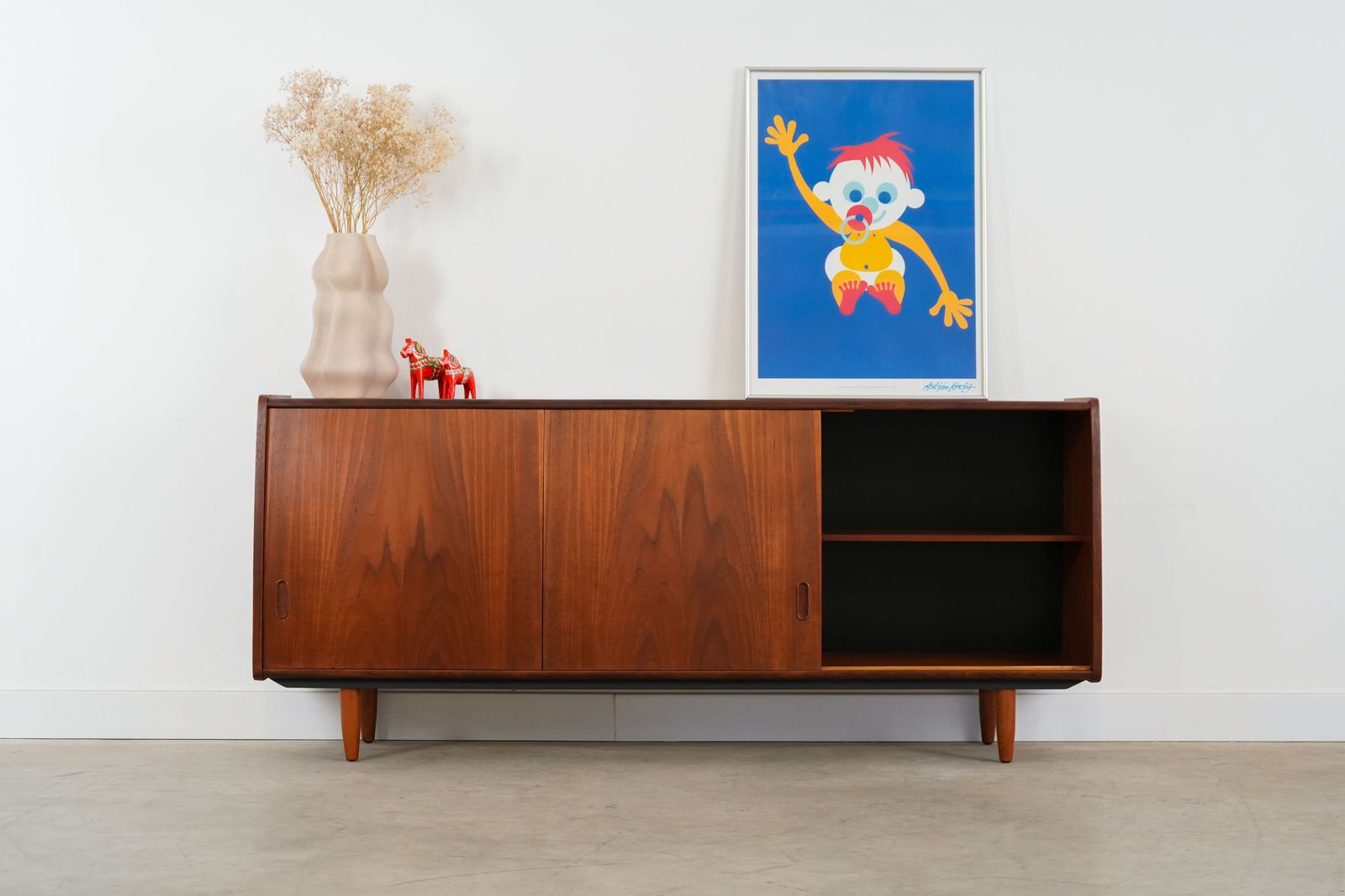 Teakhouten Dressoir, Deens Design, Jaren 1970, Productie: Denemarken photo vinterior