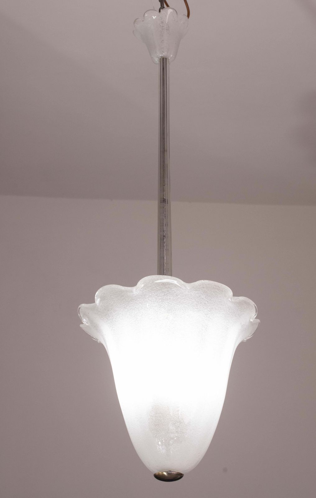 photo furniture Mid Century Murano Pulegoso Glass Lantern By Seguso, 1950s