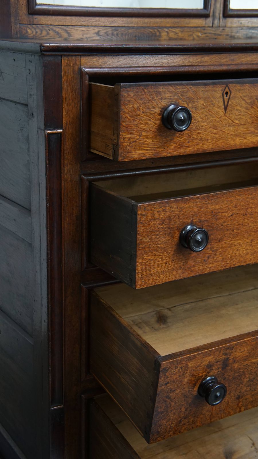 photo furniture Excellent Antique English Sideboard/Bookcase From The Early 19th Century