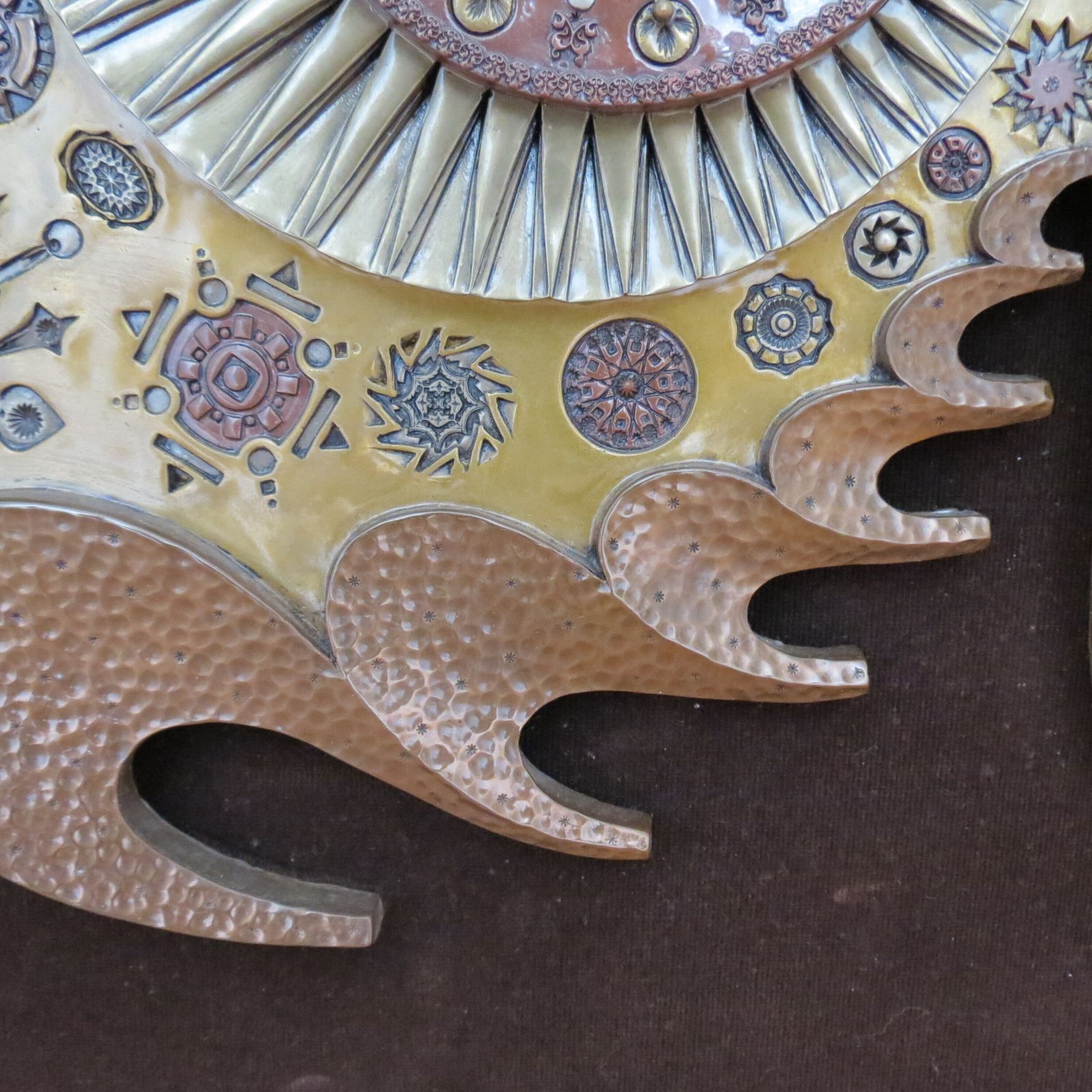 photo furniture Giovanni  Schoeman Brutalist Cold Cast Metal Sculpture Fish Wall Hanging