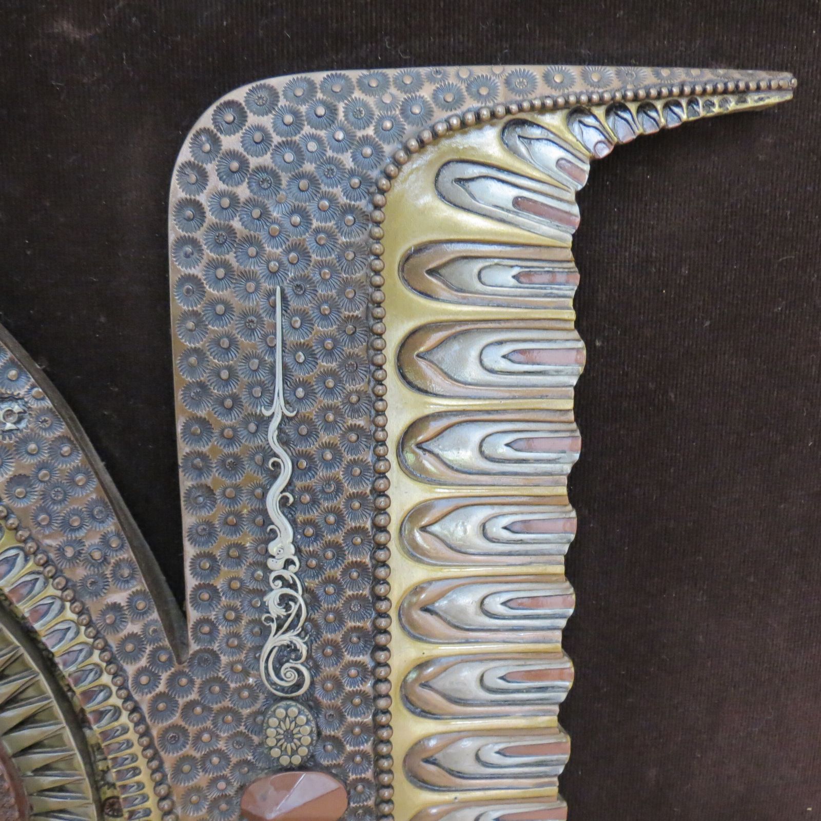 photo buy Giovanni  Schoeman Brutalist Cold Cast Metal Sculpture Fish Wall Hanging