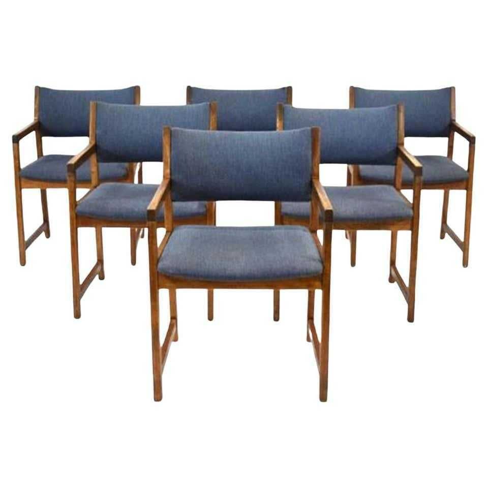 6 Mid Century Danish Beech Dining Chairs By Slagelse Møbelværk photo furniture