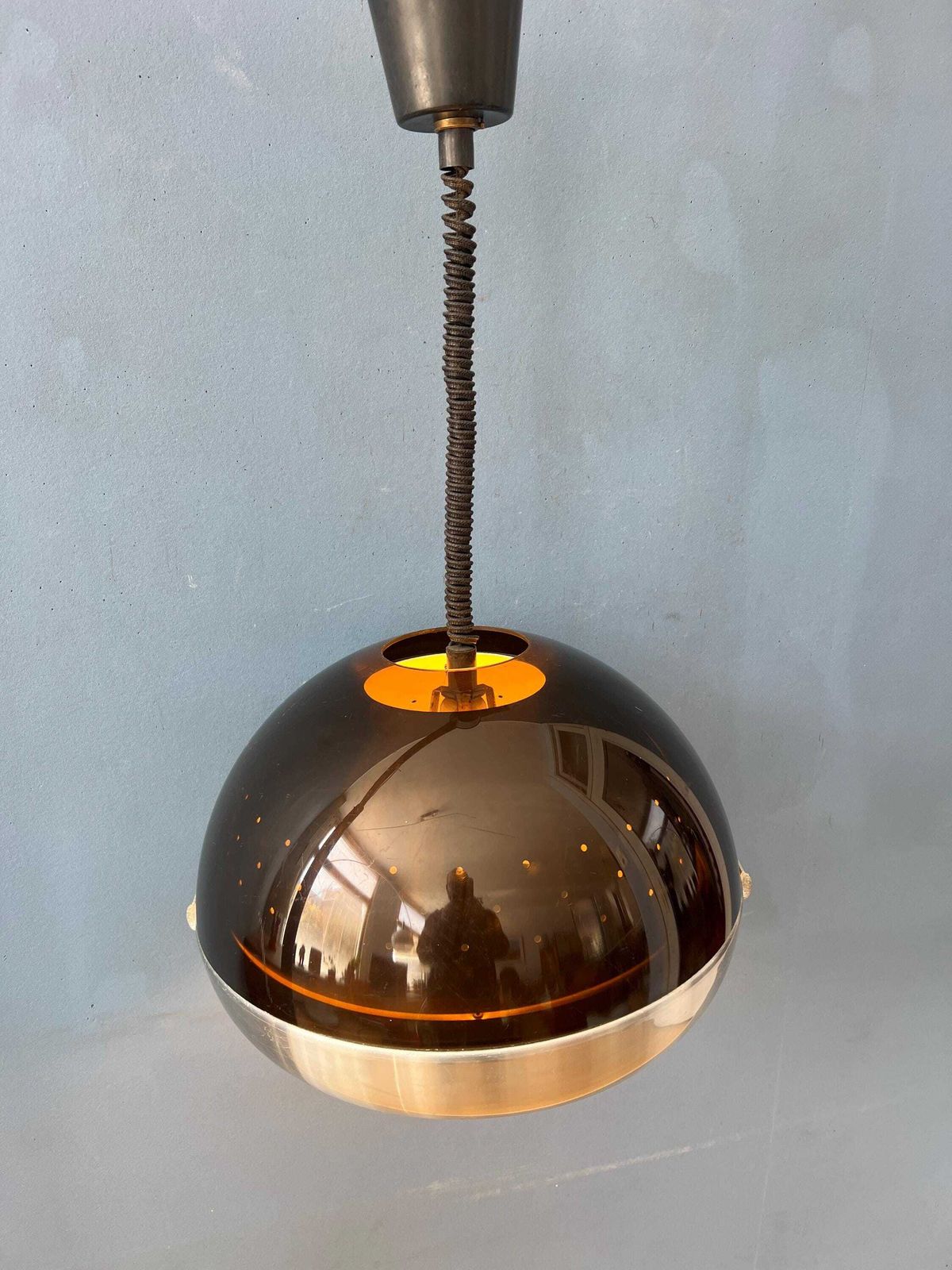 Mid Century Lakro Space Age Dome Hanglamp photo Verlichting