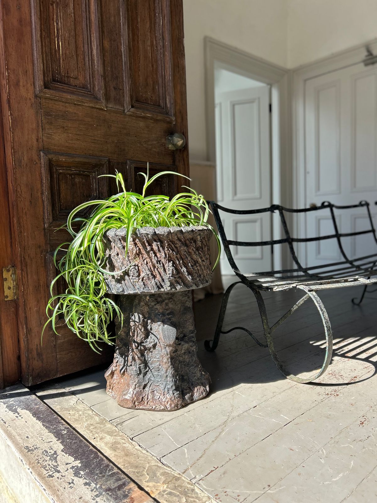 19th Century Faux Bois Wine Cooler Or Planter photo Home Decor