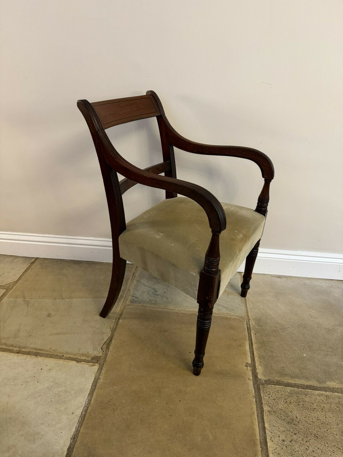 photo furniture Set Of Six Antique Regency Quality Mahogany Dining Chairs