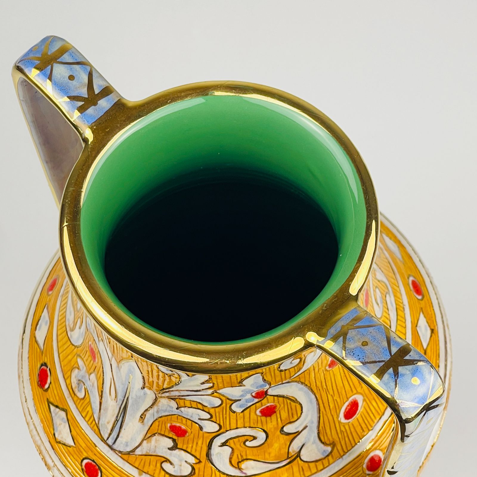 photo vinterior Antique Ceramic Vase By Serafino Volpi For Deruta, Italy, 1940 50s