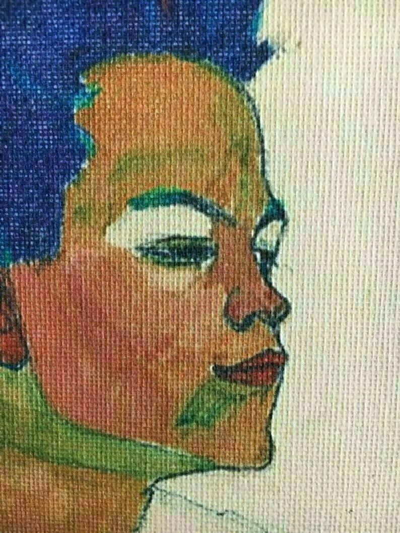 Large Canvas Paper Egon Schiele Mid Century Wall Art Picture photo furniture
