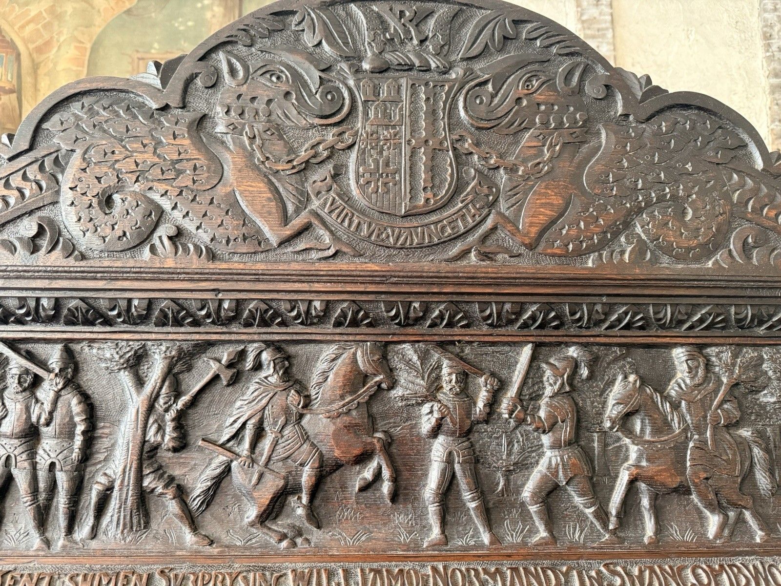 Important Antiquarin  Antique Buffet Dresser Sideboard  George Shaw Engrave 1598 photo vintage