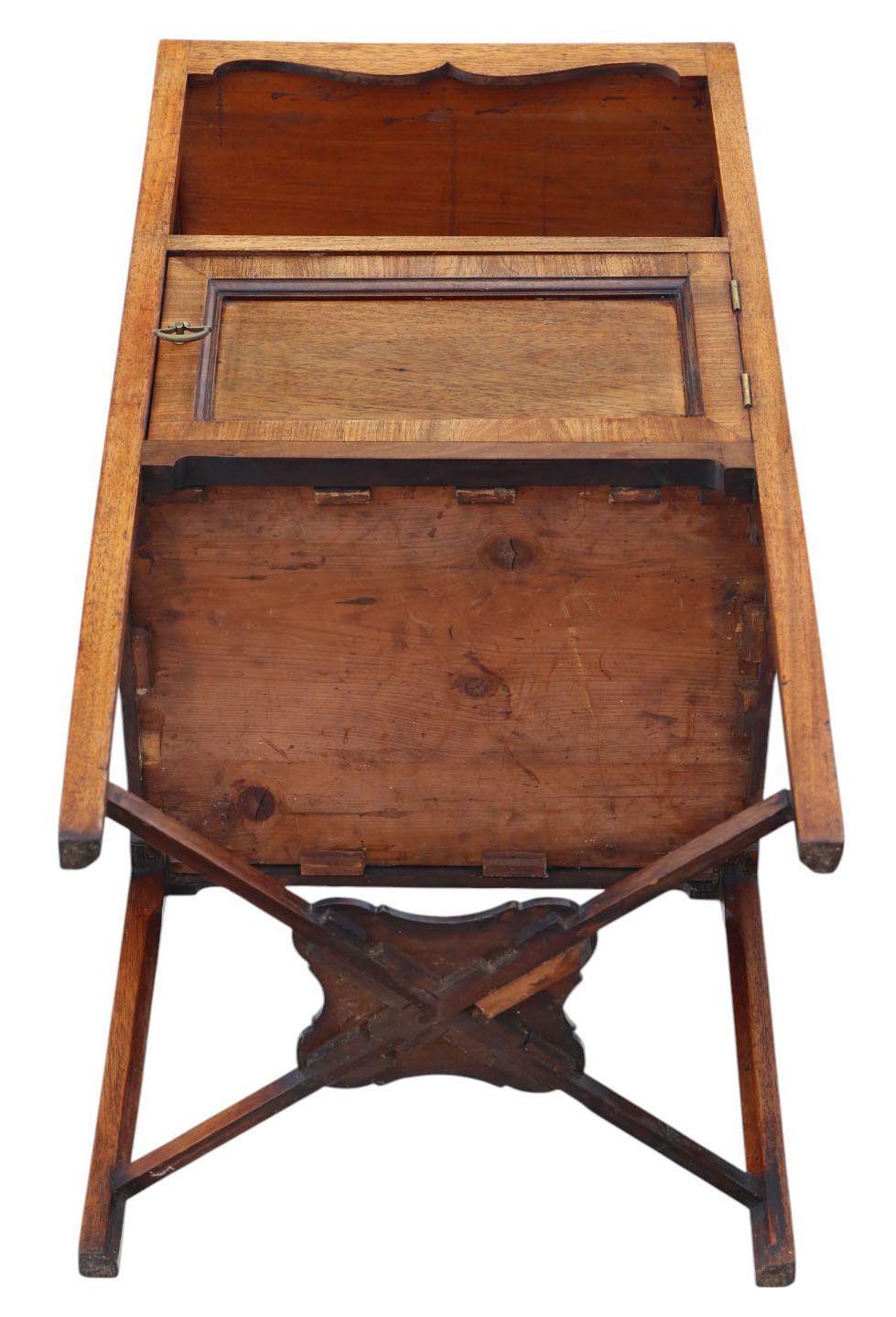 Antique C.1800 Georgian Mahogany Washstand / Bedside Table – Quality Nightstand photo vintage