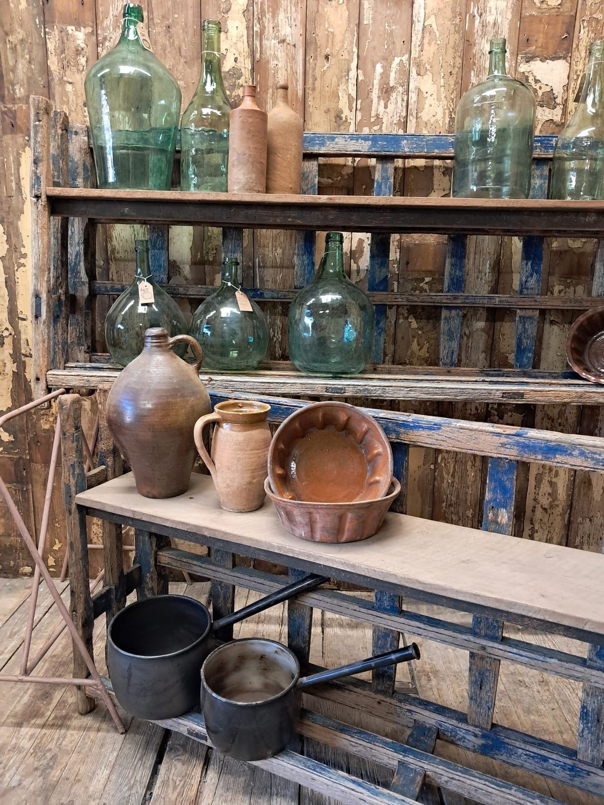 Rustic Haycart Shelves photo vintage