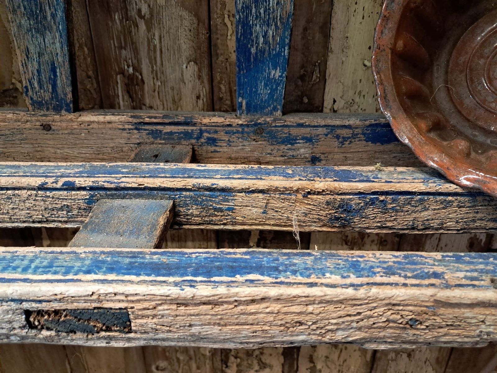 Furniture Rustic Haycart Shelves photo