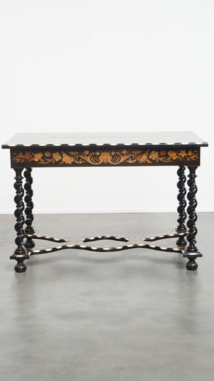 Beautiful And Graceful, Antique 19th Century Dutch Marquetry Table photo for sale