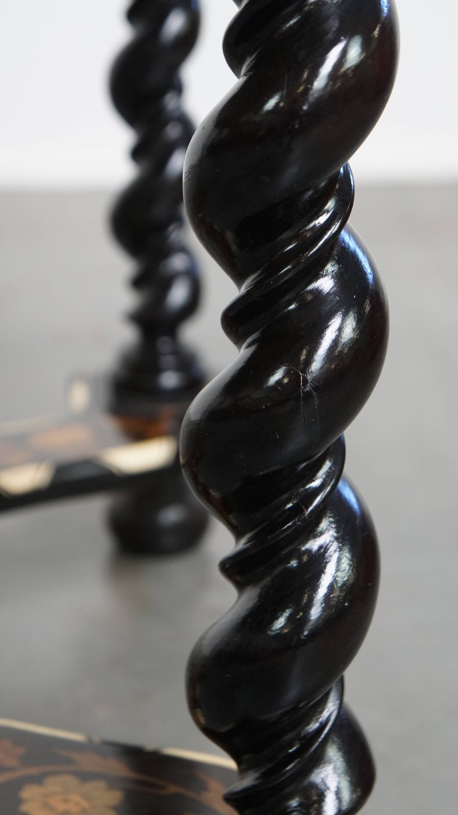 photo buy Beautiful And Graceful, Antique 19th Century Dutch Marquetry Table