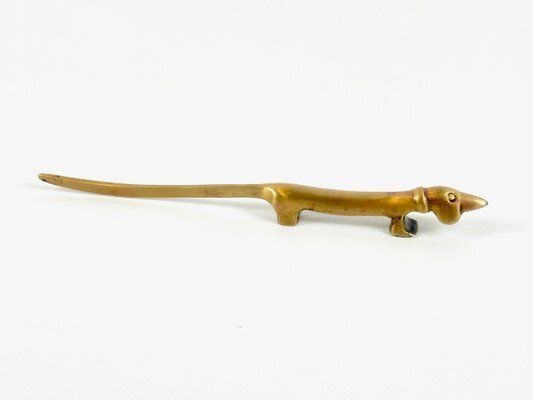 Mid Century Modern Dachshund Letter Opener By Walter Bosse For Hertha Baller Workshops, 1960s photo furniture