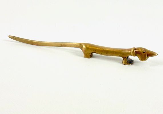 photo furniture Mid Century Modern Dachshund Letter Opener By Walter Bosse For Hertha Baller Workshops, 1960s