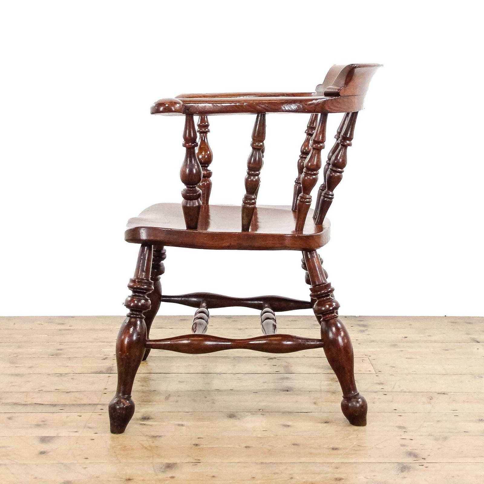 Antique Elm And Beechwood Elbow Chair | Antique Captain’s Armchair | Antique Furniture | Antique Armchairs photo 395.0