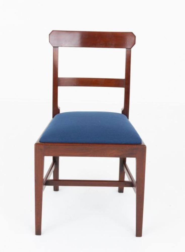 Set Georgian Dining Chairs 6 Mahogany Diners Period Antique photo for sale