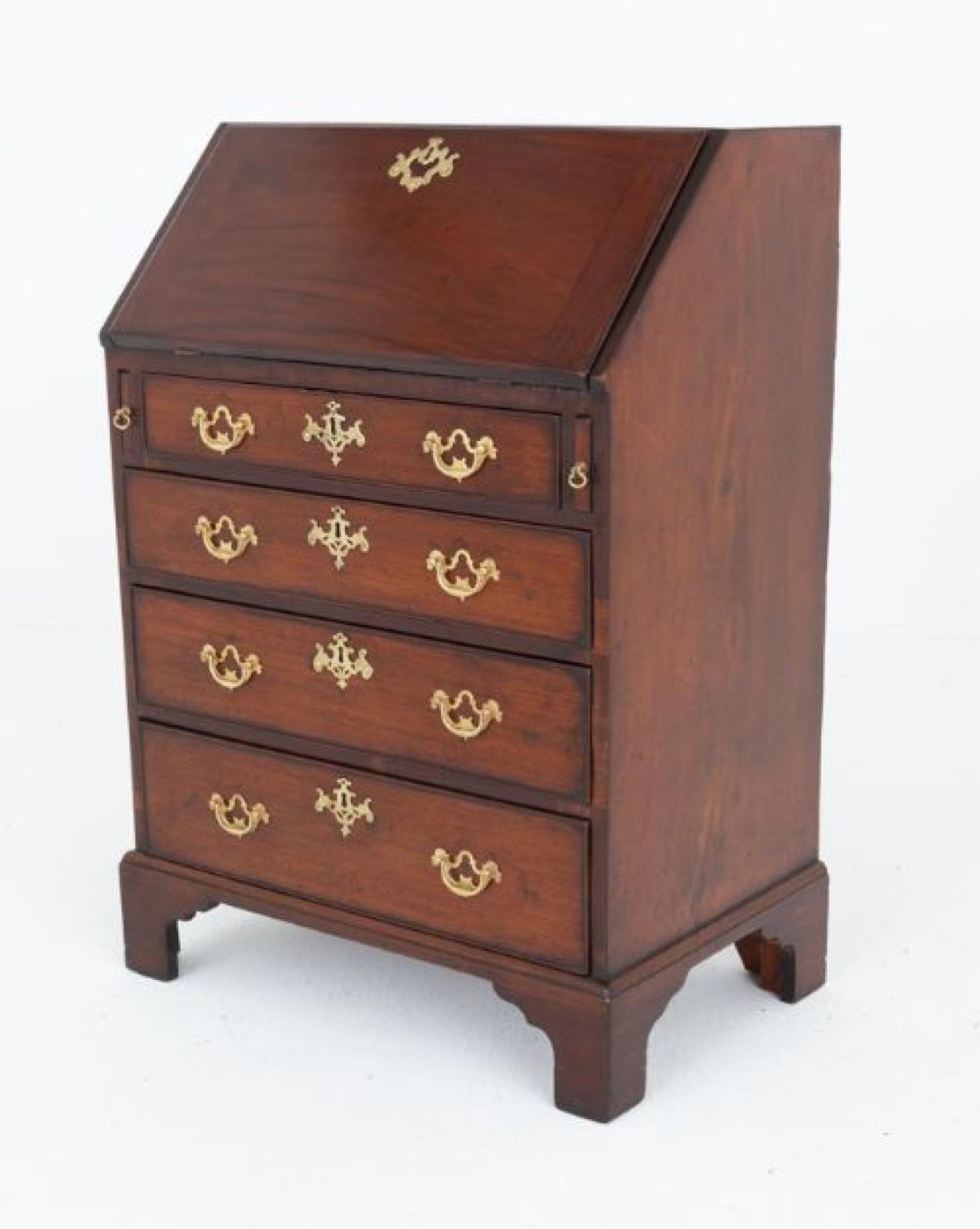 Georgian Bureau Desk Mahogany Period Antique photo for sale