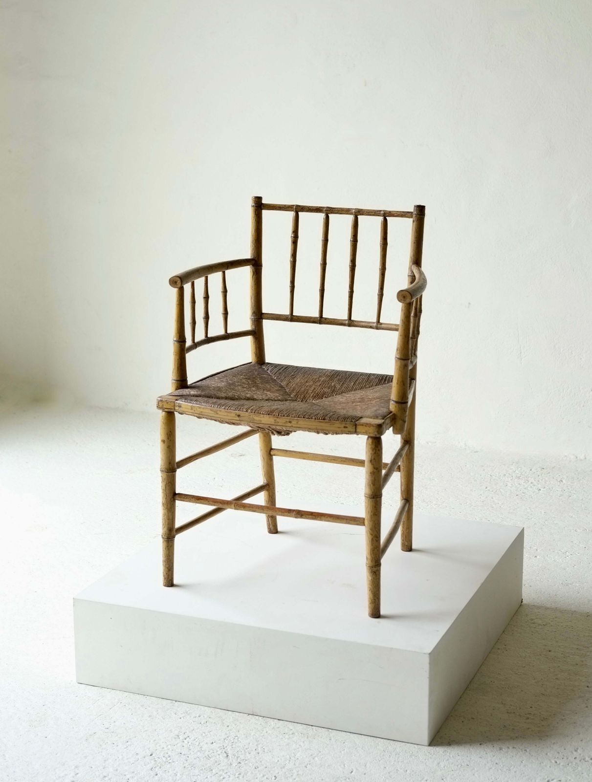 Furniture 19th Century Faux Bamboo Sussex Chair photo