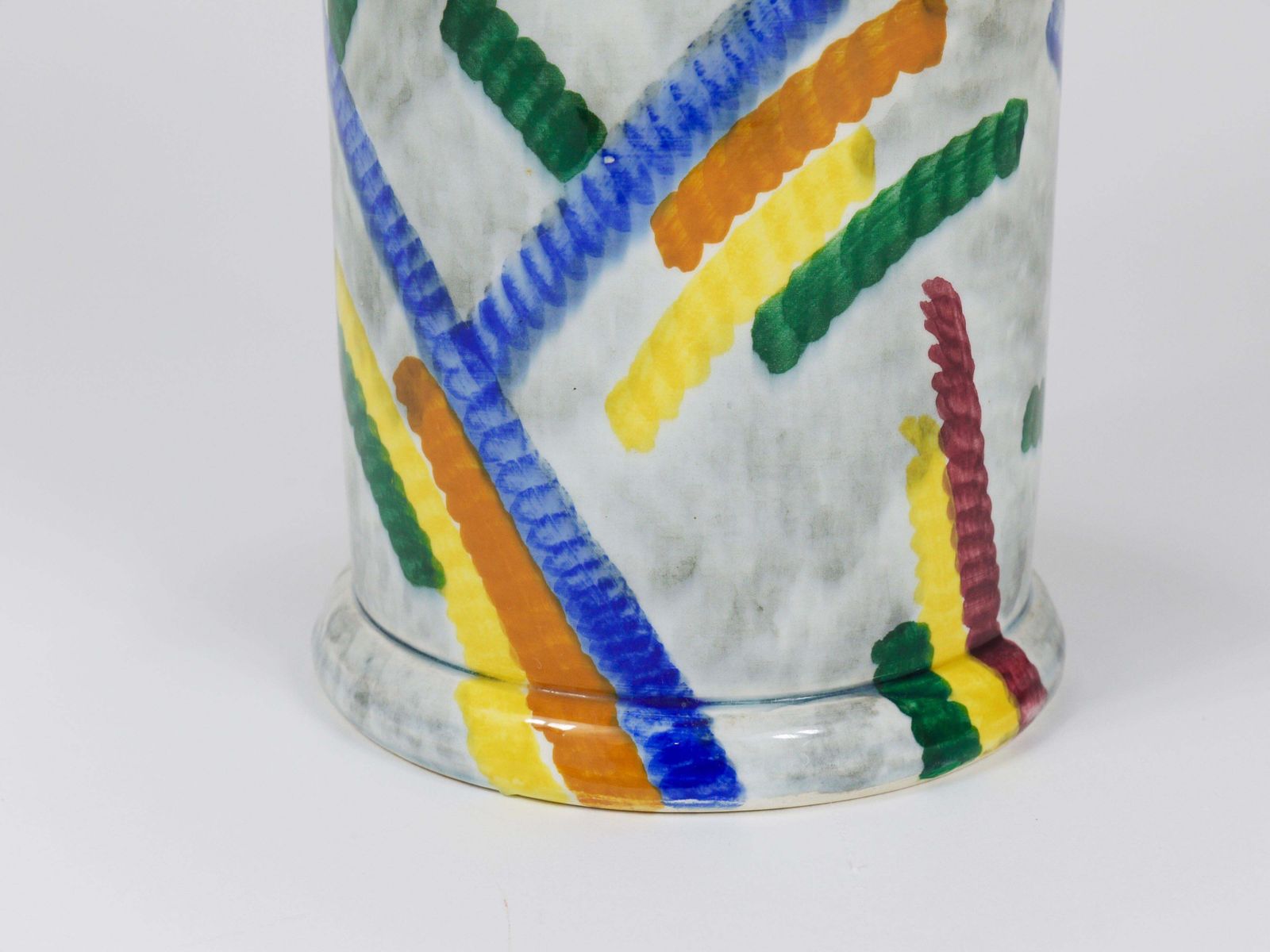photo furniture Eva Zeisel Art Deco Bauhaus Pottery Vase, Smf Schramberg, Germany 1920s