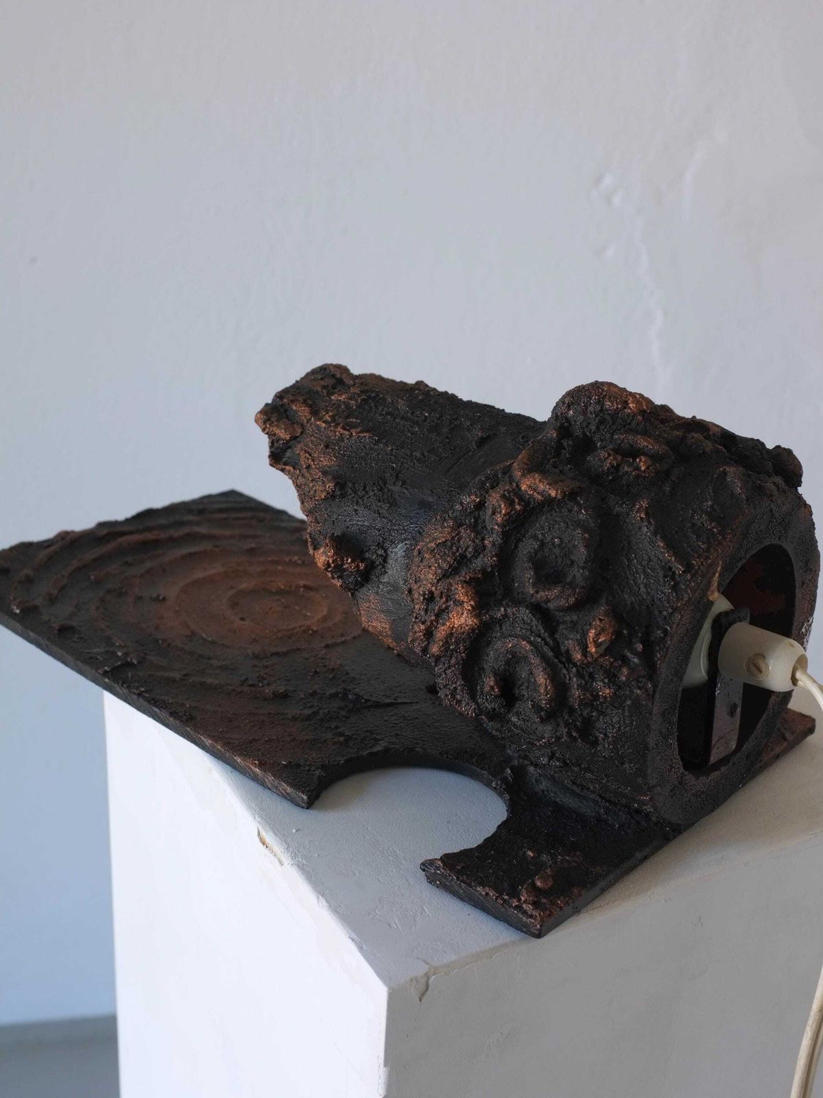 Brutalist Ceramic Wall Sconse By Jouko Kytömaa | Finland | 1970s photo vintage