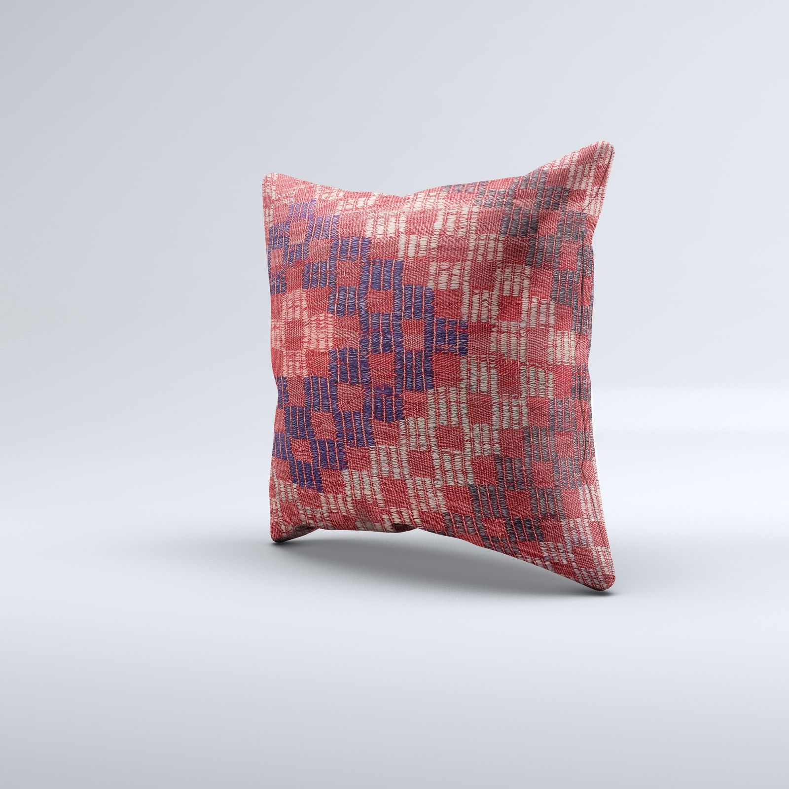 Vintage Turkish Kilim Cushion Cover 60x60 Cm Square Wool Large Pillowcase photo for sale