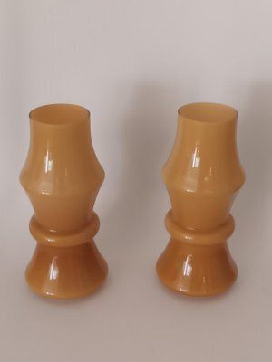 Opaline Glass Vases, 1970s, Set Of 2 photo furniture