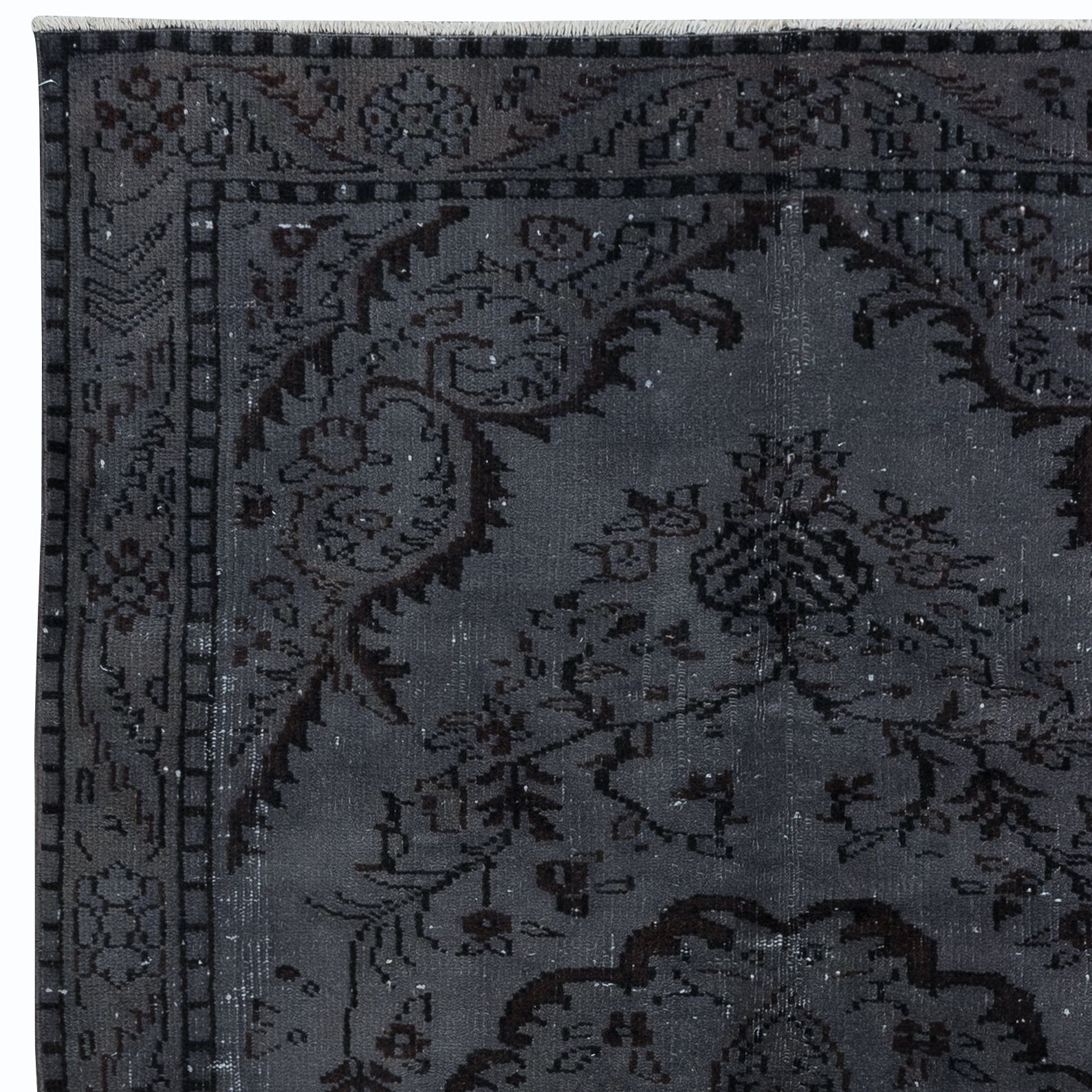 5.4x8.7 Ft Handmade Turkish Rug In Dark Gray, Great 4 Modern Interiors photo furniture