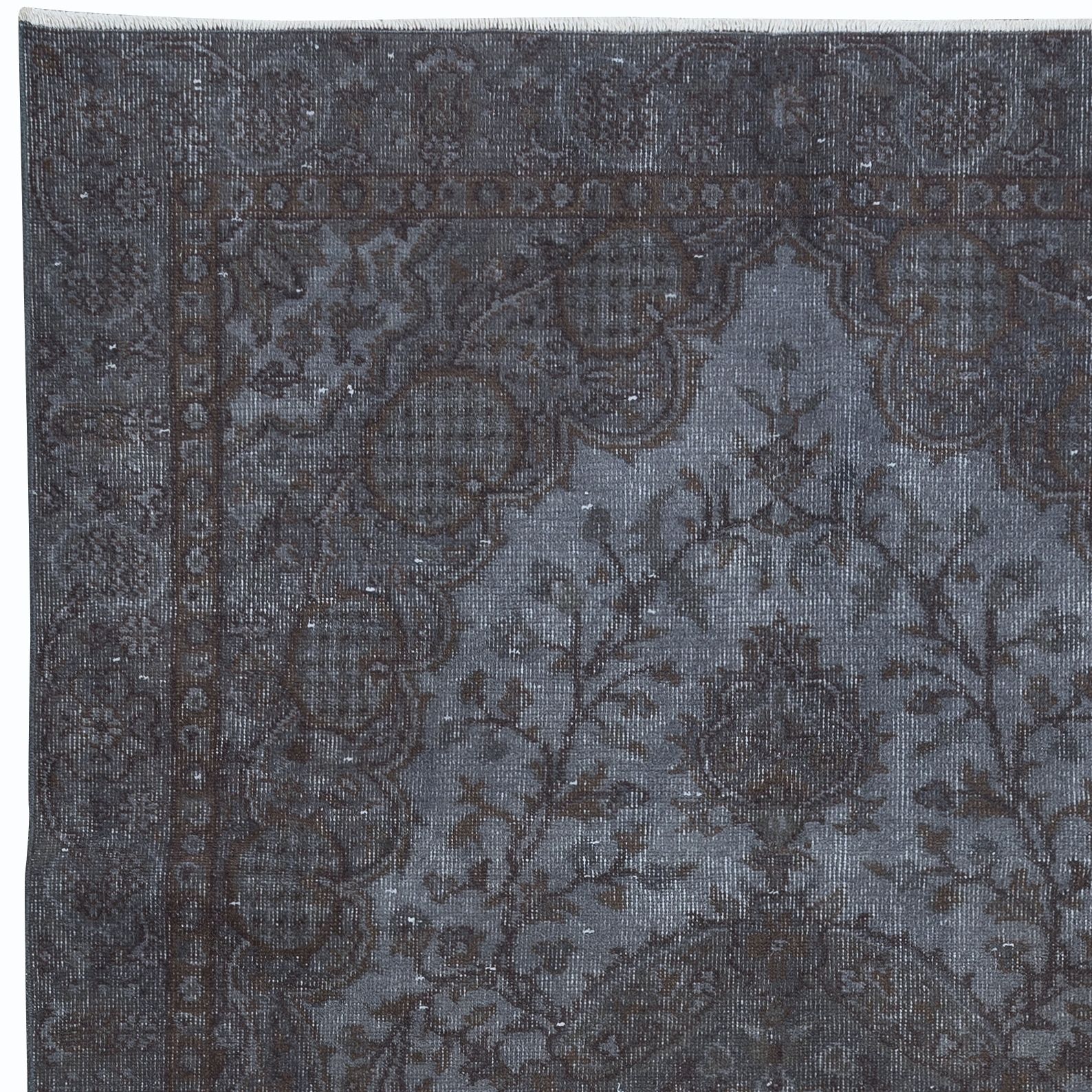 5.4x8.7 Ft Gray Modern Area Rug, Room Size Carpet, Handmade Living Room Carpet photo furniture