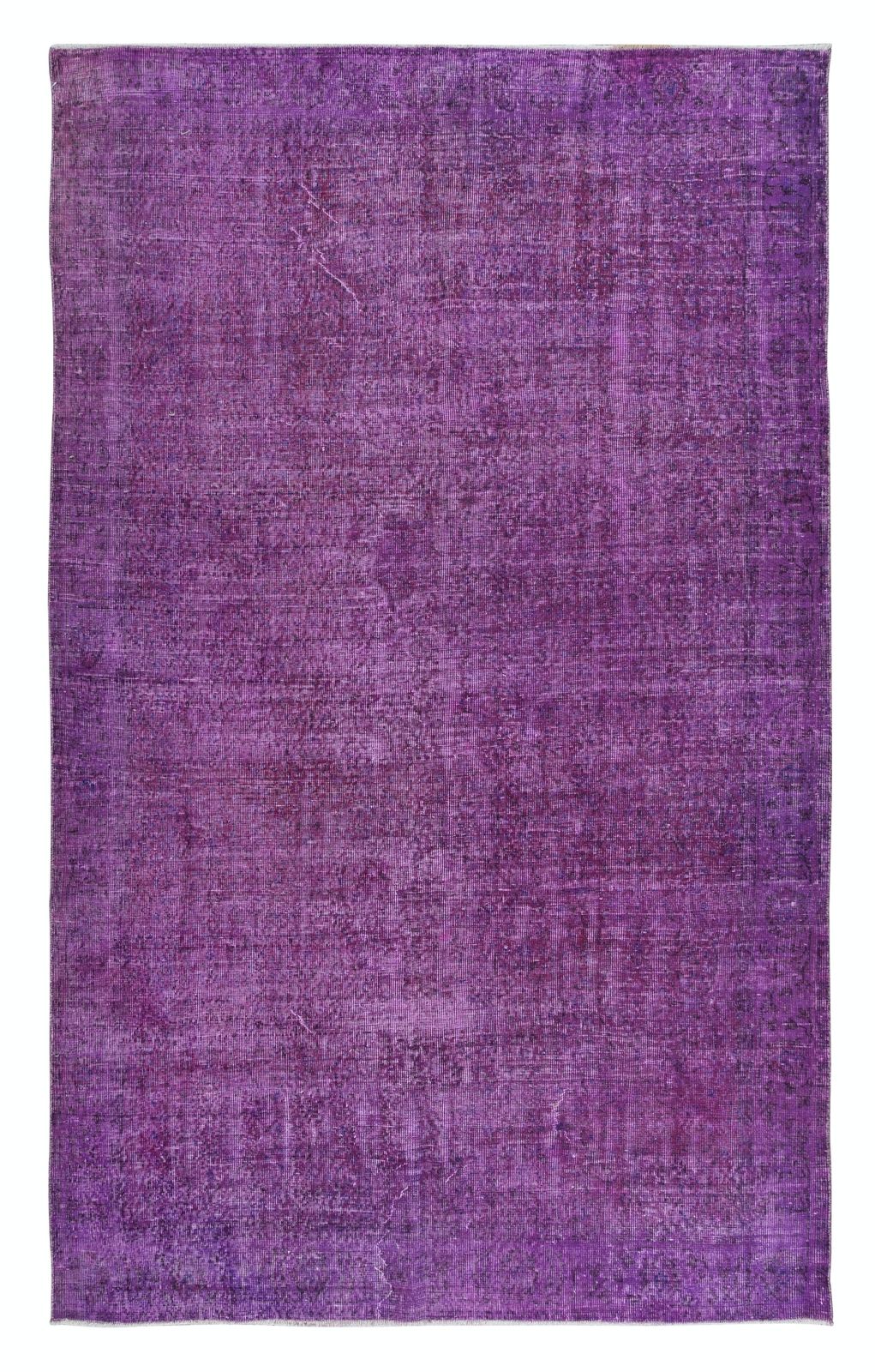 6x9.8 Ft Purple Handmade Indoor Outdoor Rug For Bedroom. Turkish Bohemian Carpet