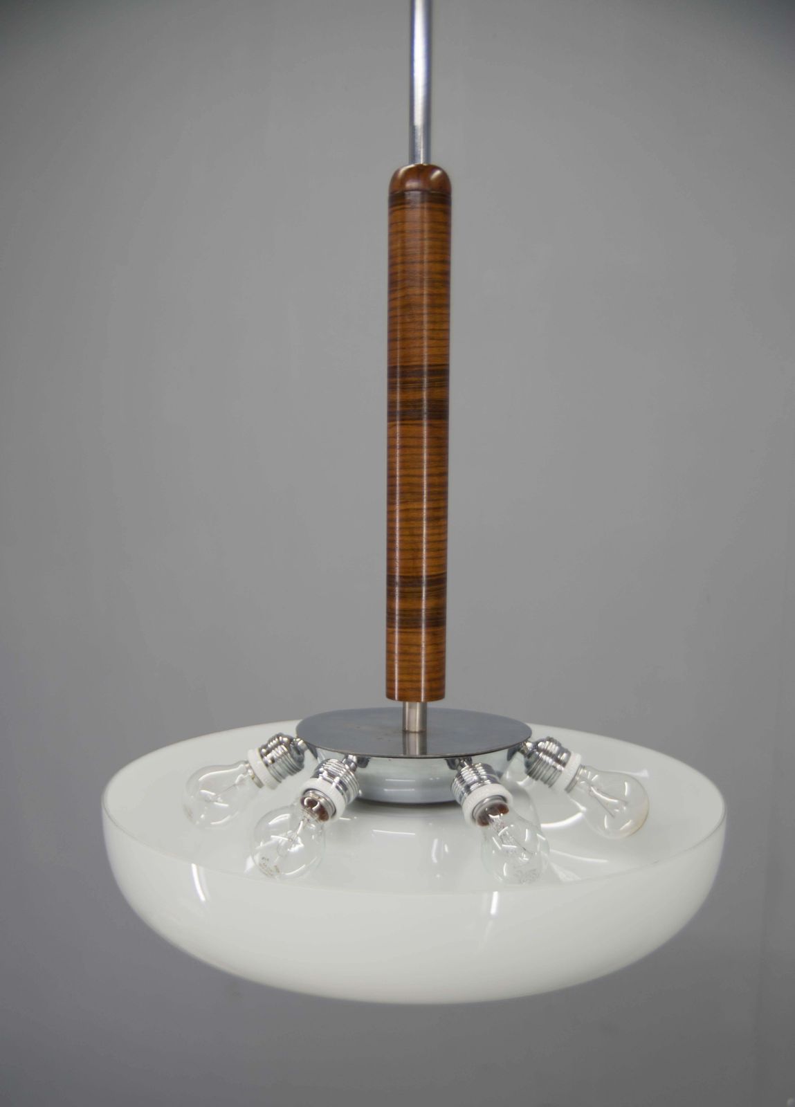 Rare Functionalist Chandelier Made By Up Zavody In 1930s photo Lighting
