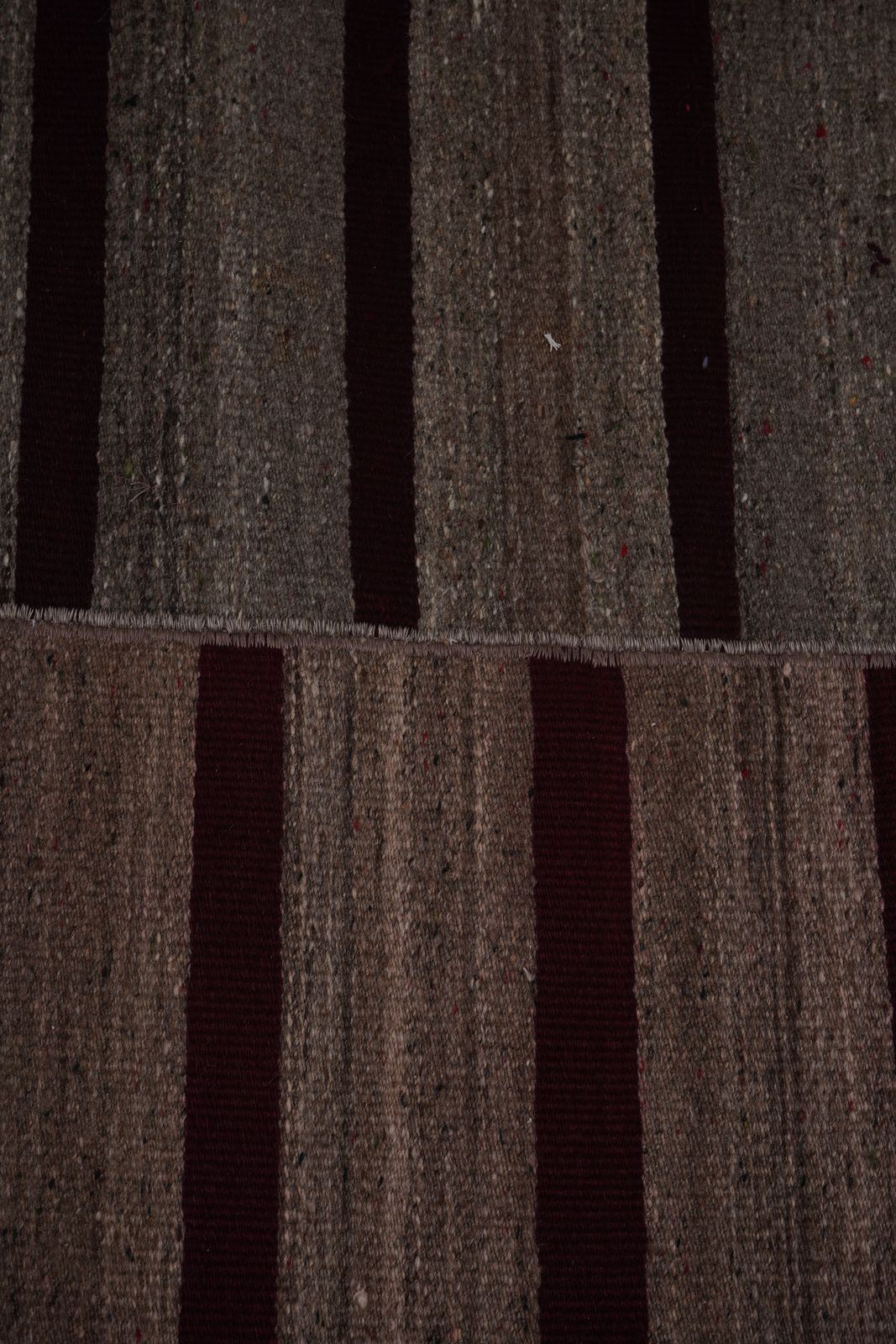photo furniture 1960s Oversize Bohemian Striped Wool Kilim Rug 9'2'' X 11'4''