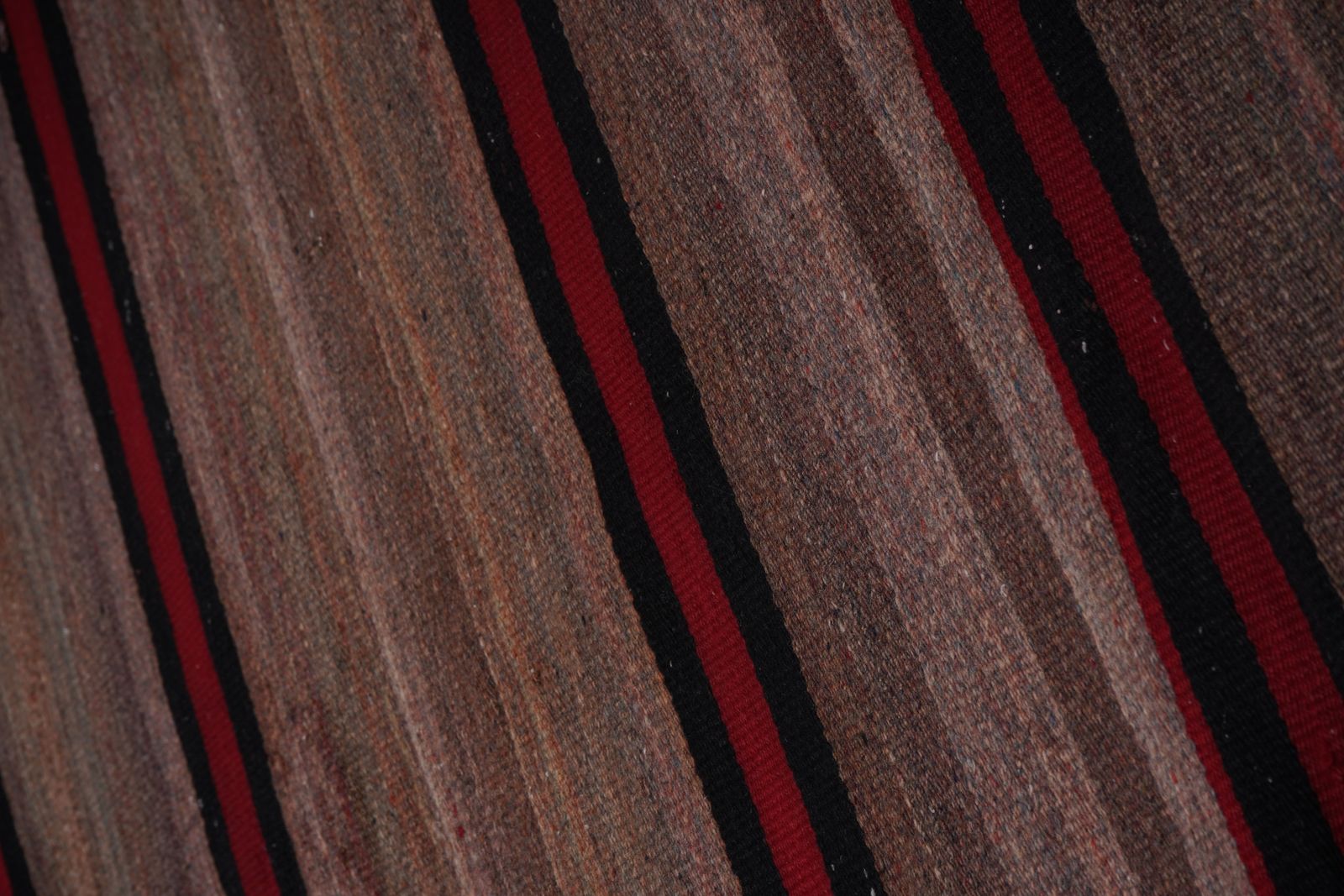 1960s Oversize Bohemian Striped Wool Kilim Rug 9'5'' X 9'5'' photo buy