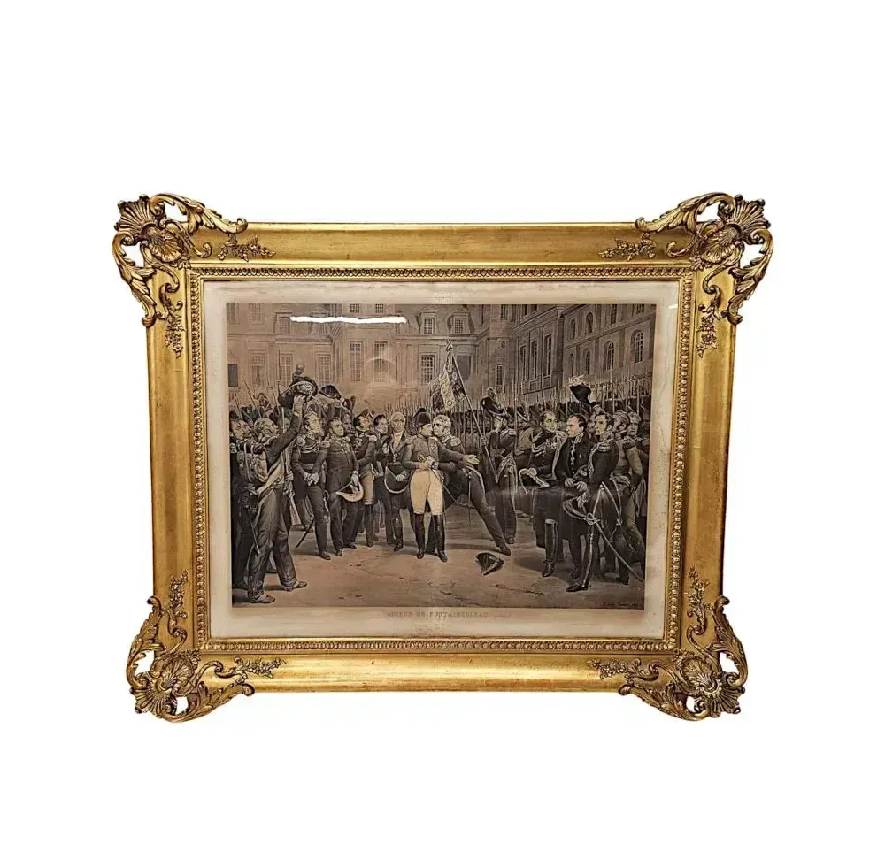 A Very Fine 19th Century Set Of Three Massive Prints Of Napoleon photo furniture
