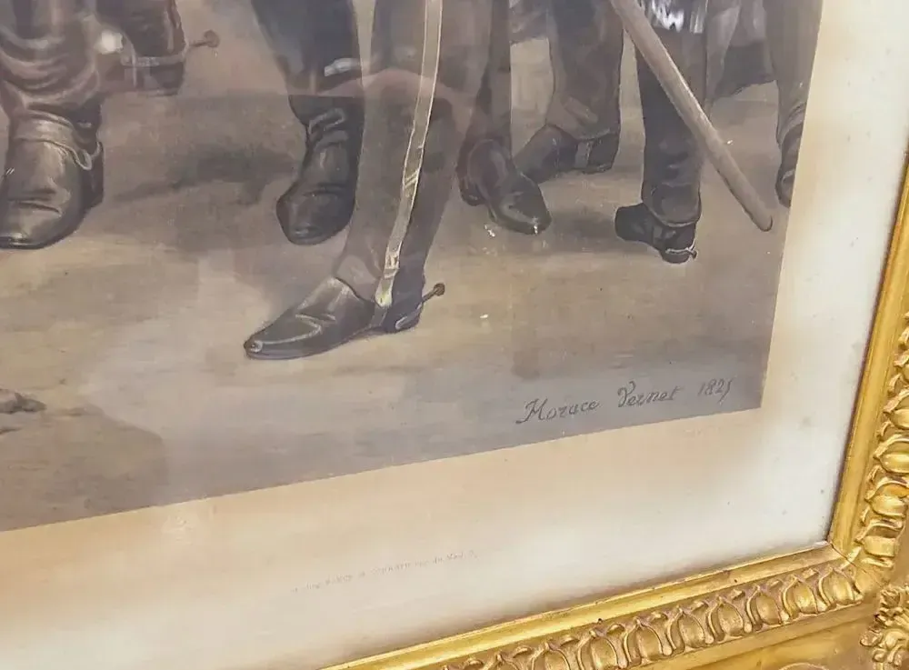 Art A Very Fine 19th Century Set Of Three Massive Prints Of Napoleon photo